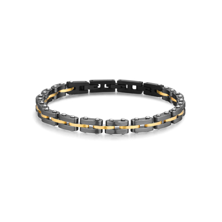Drivetrain Bracelet - Gunmetal & Gold Links product photograph