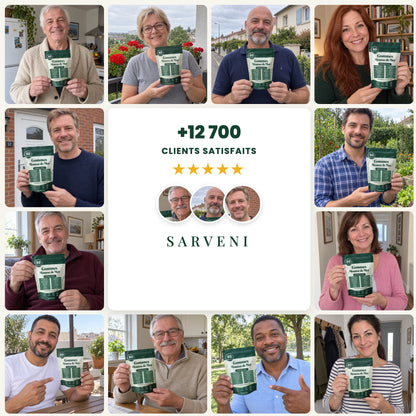 Clients Sarveni qui posent avec leur sachet de Gommes Mousse de Mer